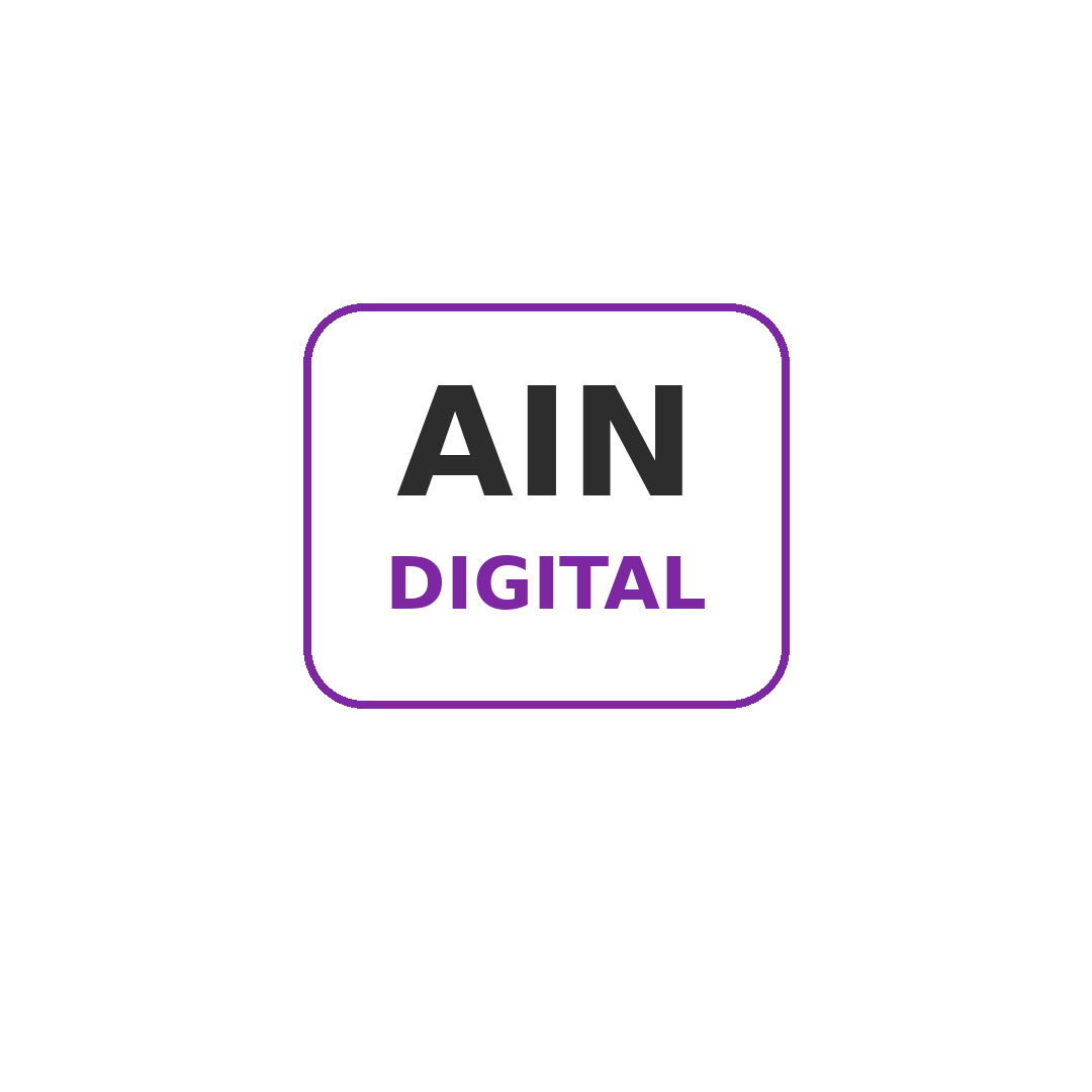 شعار عين ديجيتال AIN DIGITAL - عنوان الفخامة والتميز
